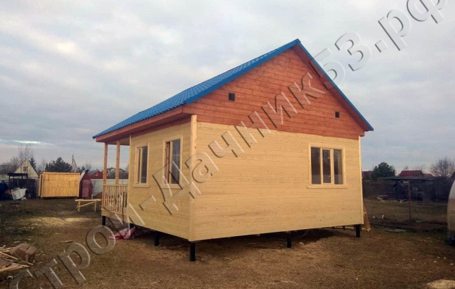 3 Каркасно-щитовой дом по проекту ОД-15, 6×7, 39 м², Московская обл, Клинский район, Деревня Масюгино (7)